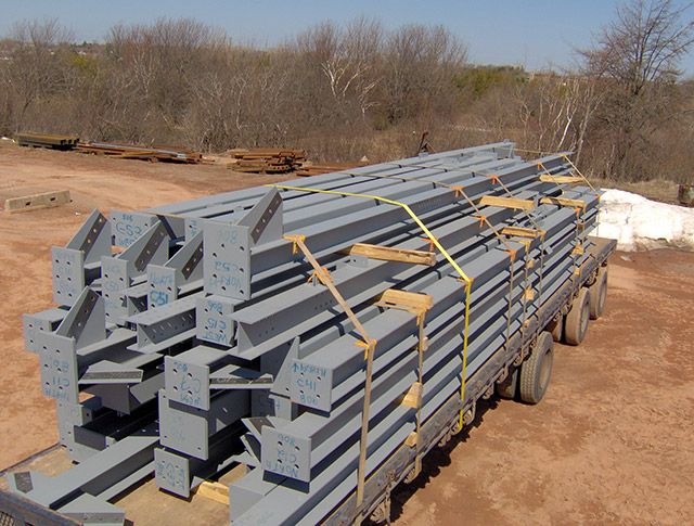 Shipment of structural steel